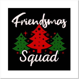 Friendsmas Christmas Squad Matching Posters and Art